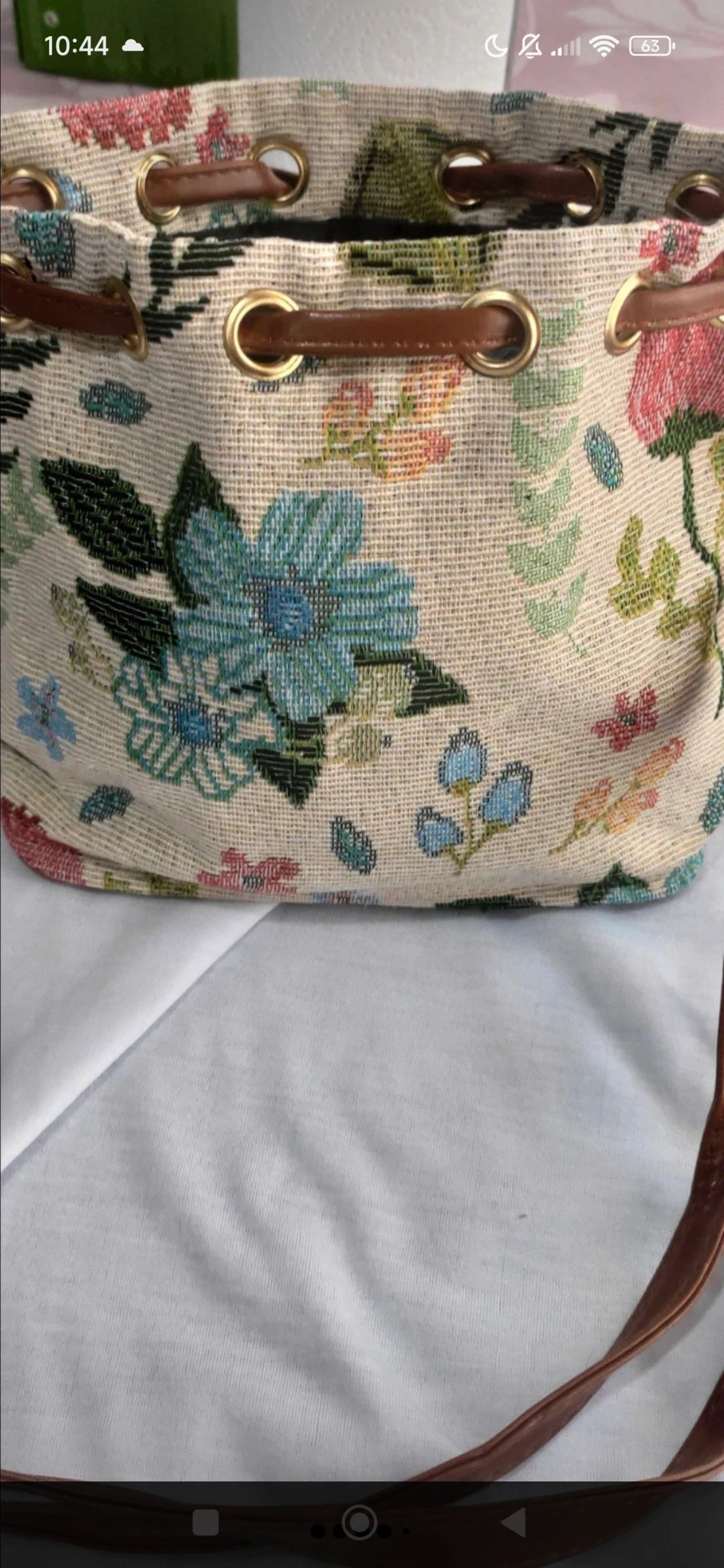 Bolsa cubo flores vintage – photo 3